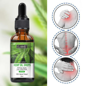 Hemp Essential Oils Anti Stress Natural Hemp Extract Drops For Pain Anxiety Stress Relief Massage CBD Oil Aceites Esenciales