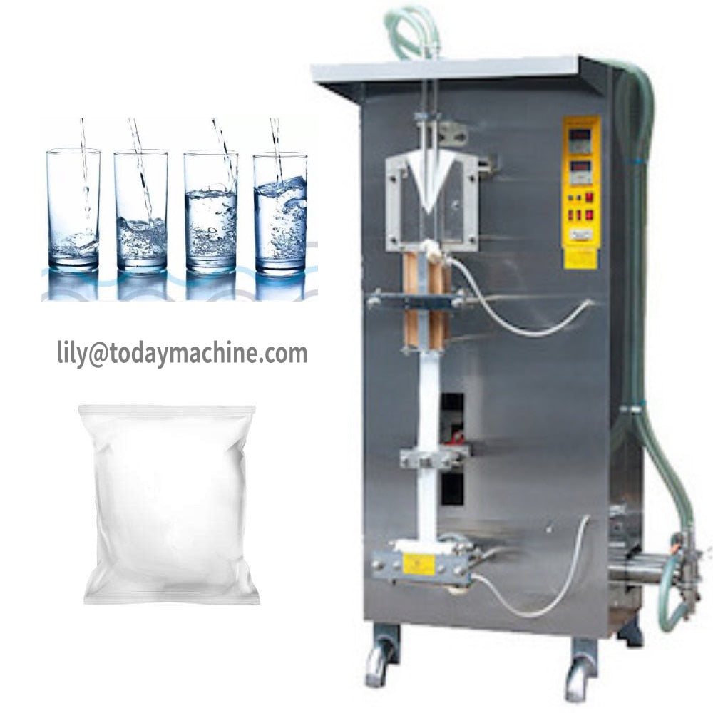 CBD Sachet Plastic Bags Water Milk Juice Filling Machine / Production Process
