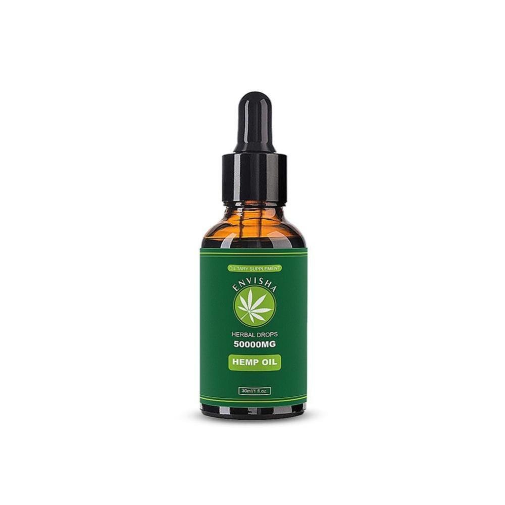 30ml Pure 100% Organic Hemp Essential Oil with CBD Inside Quick Effective for Anti-anxiety Better Sleep and Relief Pain