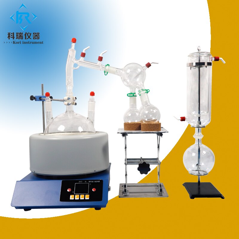 2l Chiller Head Glass Short Path Distillation for Cbd